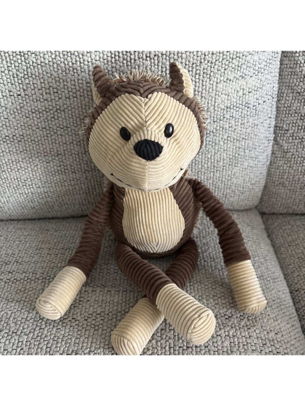 Animal Adventure plush Brown Deer reindeer 2015 Corduroy Ribbed Stuffed Animal